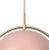 Mid-Century Modern Louis Weisdorf 'Multi-Lite' Pendant Lamp in Rose and Brass For Sale - Image 3 of 5