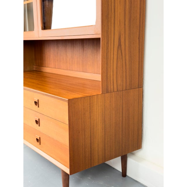 Teak Highboard with Glass Doors from Brouer Møbelfabrik, 1960s For Sale - Image 13 of 18