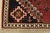 Shiraz Rug 3’5” X 4’7” Red Wool Vintage Tribal Hand-Knotted Oriental Carpet For Sale - Image 9 of 12
