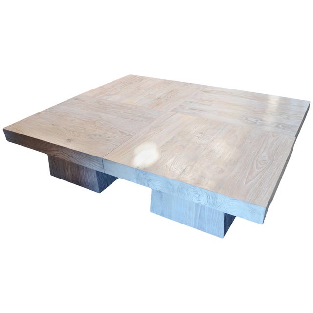 Andrianna Shamaris Sectional Teak Wood Minimal Table For Sale - Image 4 of 5