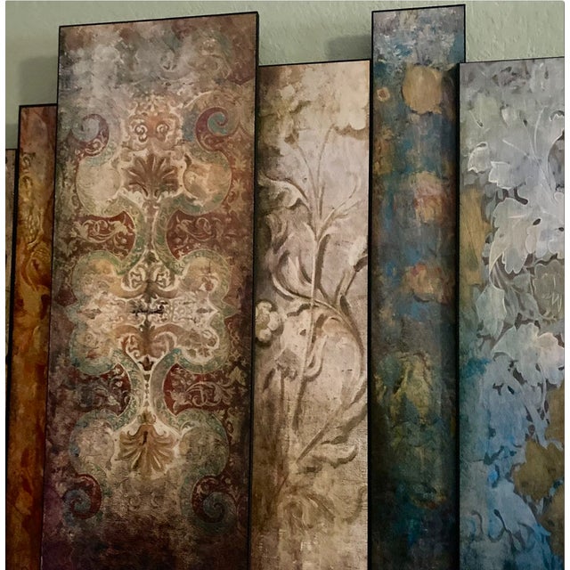 A true art piece with unique offset panels, which create depth and interest compared to a large flat painting. Called...