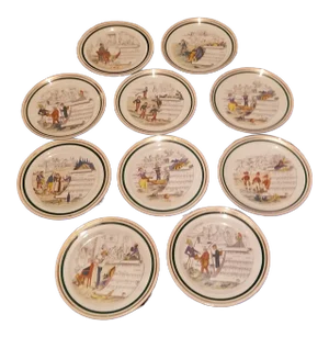 Ten Vintage French Opera Plates