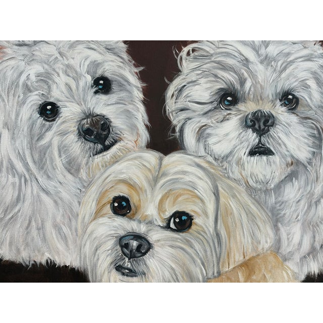 Ashley Beech Reid Framed Dog Portrait Painting For Sale - Image 12 of 12
