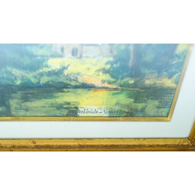 Early 20th Century Paul-Emile Pissarro - Le Champ De Prommiers, Pastel For Sale - Image 4 of 6
