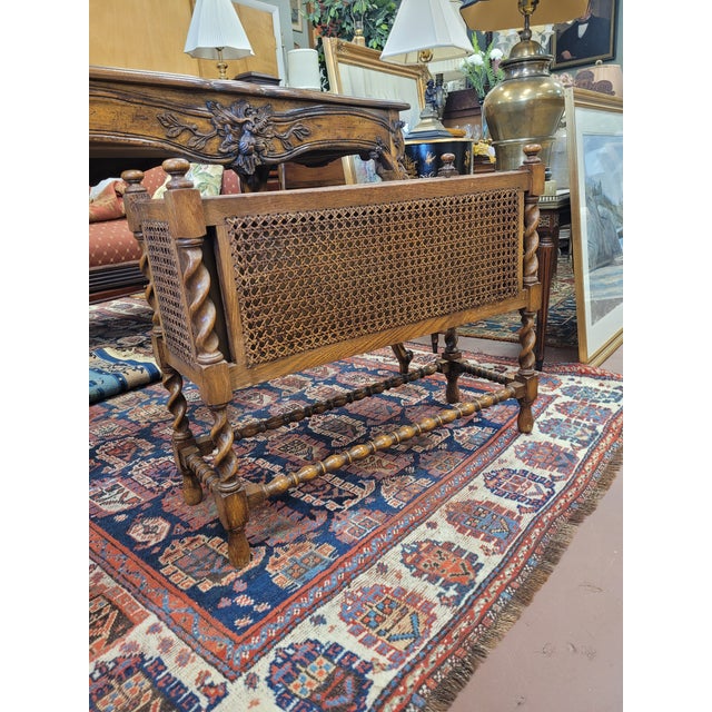 Antique Jacobean Cane and Barly Twist Planter For Sale - Image 4 of 8