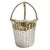 1960s 1960 French Woven Silverplate Wine Basket For Sale - Image 5 of 9