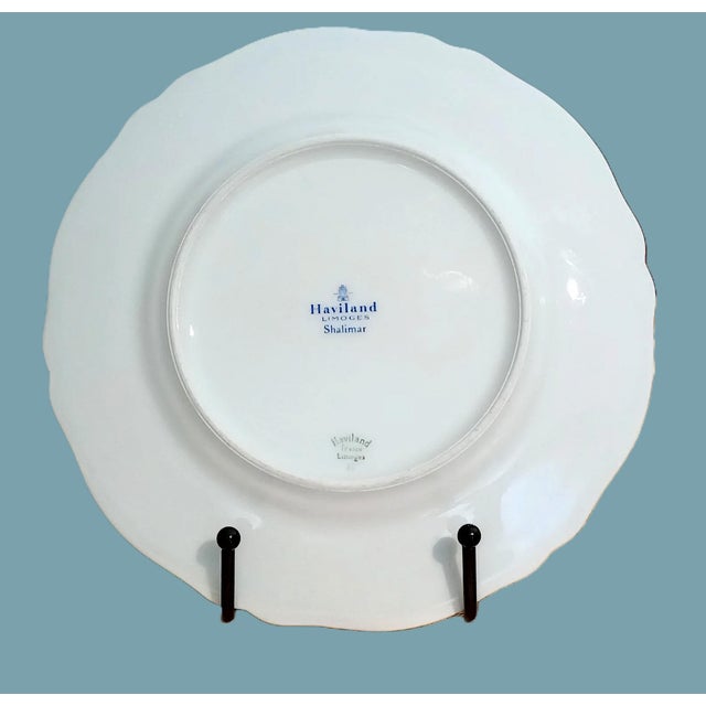 French Haviland Limoges Shalimar Plates - Set of 3 For Sale In New York - Image 6 of 10
