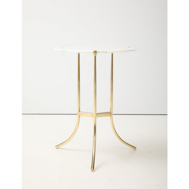 Cedric Hartman Brass and Carrara Marble Side Table For Sale - Image 16 of 16