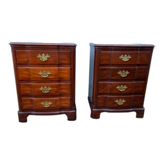 Mid 20th Century Pair of Vintage John - Widdicomb Co Cherry Nightstands For Sale