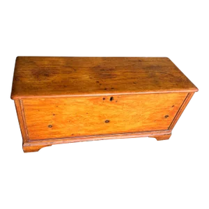 Antique Pine Trunk Chest