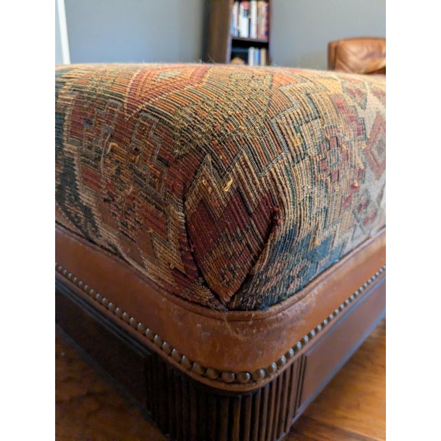A single-owner rectangular cocktail storage ottoman from premium American maker Hancock & Moore. Purchased new in 2004...