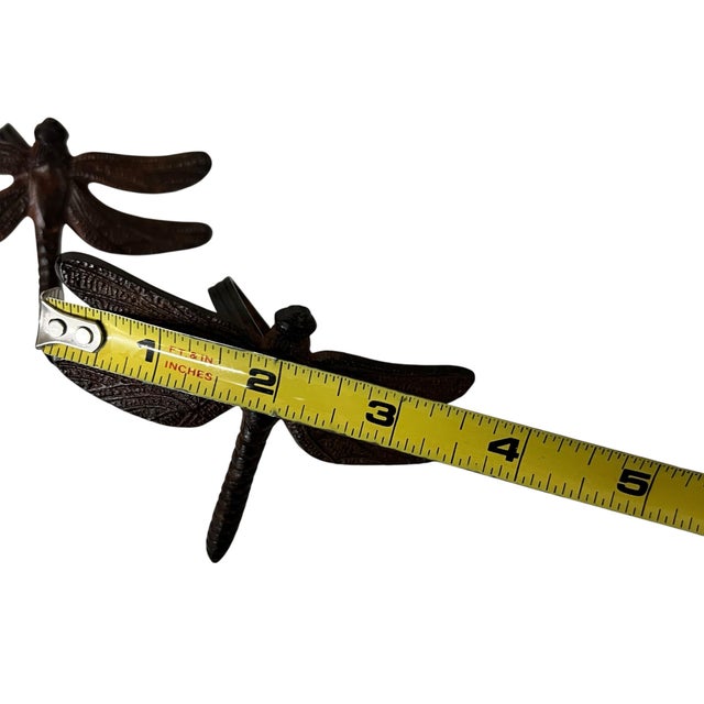 Farmhouse Vintage Dragonfly Napkin Rings - Set of 8 For Sale - Image 3 of 7