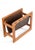 Lovely magazine rack with a solid teak frame and stylish leather. Cool and typical Danish design with warm-colored teak...