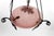 Pink Suspension Light in Wrought Iron with Vine Decoration & Pressed-Molded Pink Glass Bowl with Geometric Floral Patterns, France, 1930 For Sale - Image 8 of 12