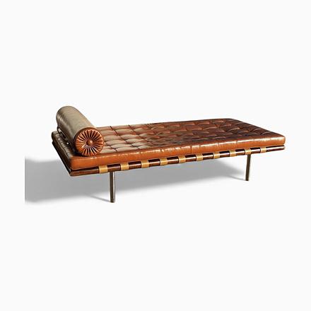 Barcelona Daybed in Tan Leather For Sale - Image 14 of 14