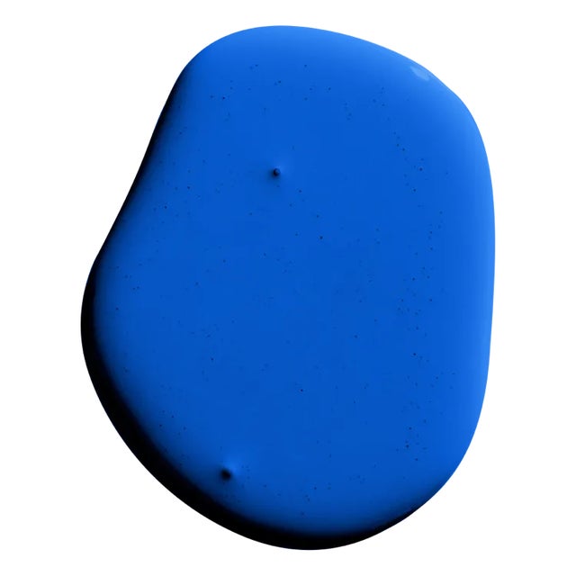 Not Yet Made - Made To Order BACKDROP Adhesive Sample Swatch in Blue Is The Coolest Color (Bright, Saturated Blue) For Sale - Image 5 of 5