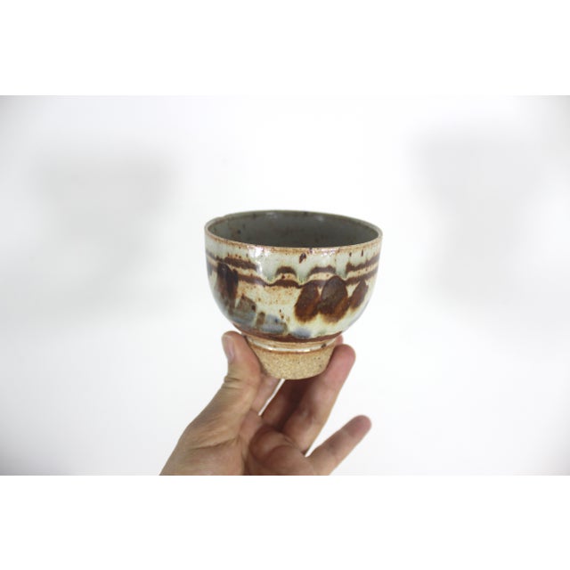 Small Vintage Studio Pottery Bowl For Sale - Image 6 of 8