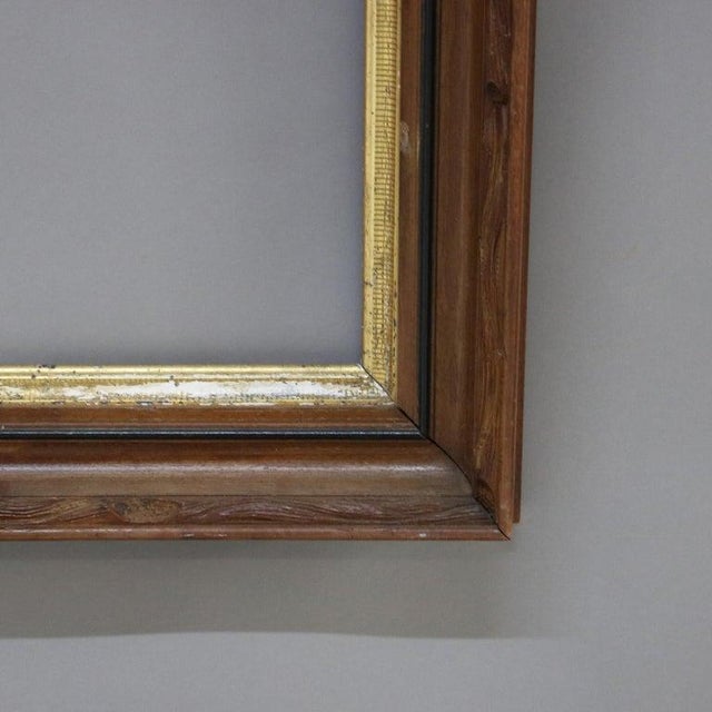 Oversized Pair of Antique Victorian Ebonized & Parcel Gilt Walnut Frames C1900 For Sale - Image 6 of 11