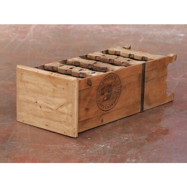 Tan Vintage French Louis XV Style Twelve-Bottle Wine Cabinet "Cave À Vin" For Sale - Image 8 of 9