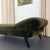 Metal Early Mid-Century Olive Green Suede Daybed Chaise Longue For Sale - Image 7 of 9