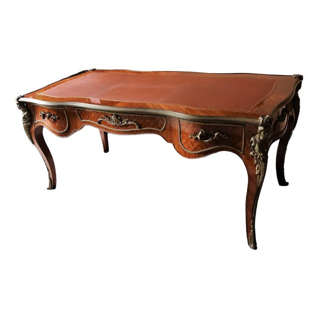 Louis XV Style Desk, 1980s For Sale