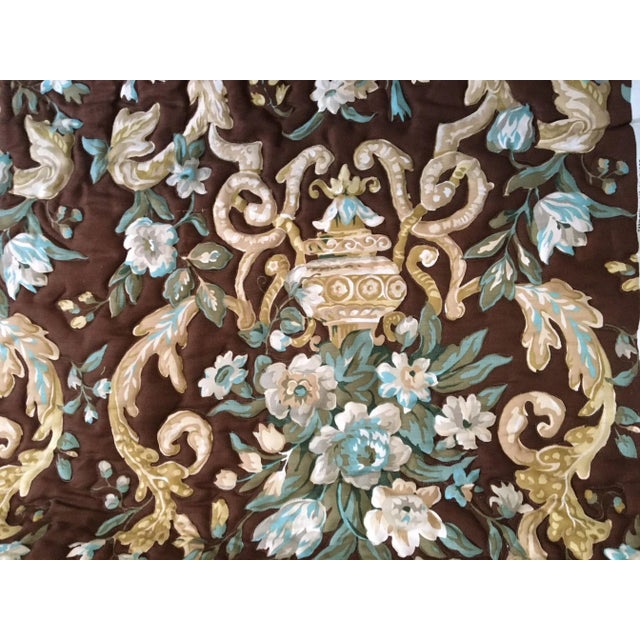 "Quilted" - j.h. Thorp / F. Schumacher Upholstery Fabric - 4 Yards For Sale In Boston - Image 6 of 6