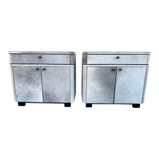 Modern Bungalow 5 Gray Bedside Cabinets - a Pair For Sale