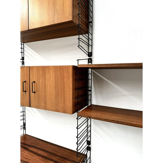 Mid-Century Modern Vintage Teak Modular Wall System by Tomado for Musterring, 1960s For Sale - Image 3 of 17