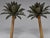 Pair of Mid-Century Painted Iron & Tole Palm Tree Candlesticks For Sale - Image 9 of 10