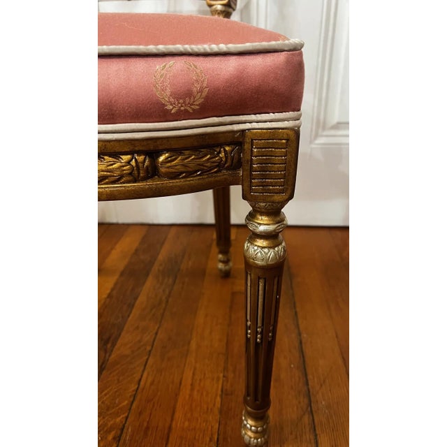 2000s Reupholstered Theodore Alexander Althorp Boudoir Chairs- Set of 2 For Sale - Image 11 of 12