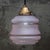 French pink coloured glass pendant lamp with brass top 2 meter black cotton flex E26/E27 Up to 250V (Europe/UK...