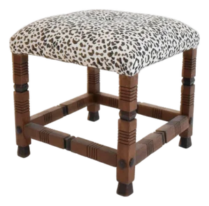 Arts & Crafts Wooden Stool, 1920s