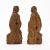French French Antique Oak Statues - Set of 2 For Sale - Image 3 of 10