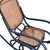 Early 20th Century Late Victorian Czechoslovakian Oak Scrolling Rocking Chair W/ Wicker Seat For Sale - Image 9 of 10