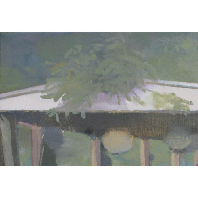 Victorian Original Oil Painting "Midsummer in the River Valley" by Michelle Farro For Sale - Image 3 of 5