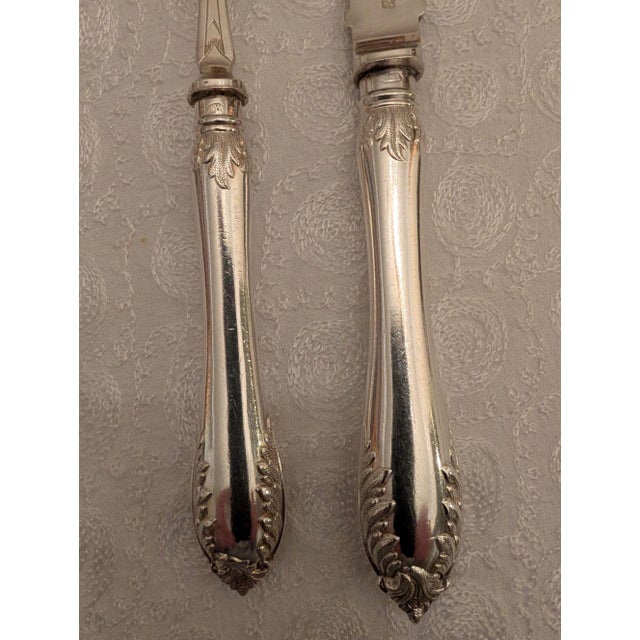 Mappin & Webb Late 19th Century Victorian Mappin Bros. Silverplate Fish Eaters, 6 Sets 12 Pieces For Sale - Image 4 of 16
