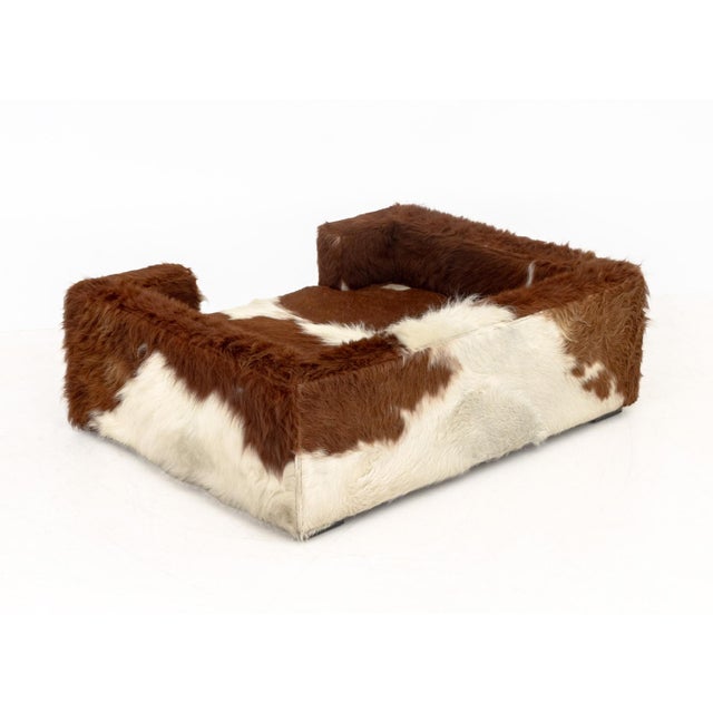 Late 20th Century Cowhide Upholstered Dog Bed For Sale - Image 5 of 6