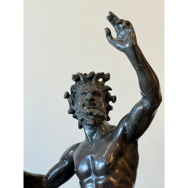 Mid 20th Century Mid 20th Century Grand Tour Bronze of a Dancing Satyr For Sale - Image 5 of 7
