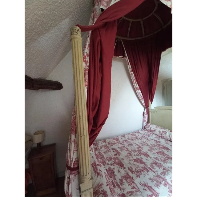 White Louis XVI Baldaquin Bed, 1780s For Sale - Image 8 of 13
