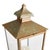 Simple in design and topped with a curved pagoda and notched edge, this lantern is full of character. The warm patina...