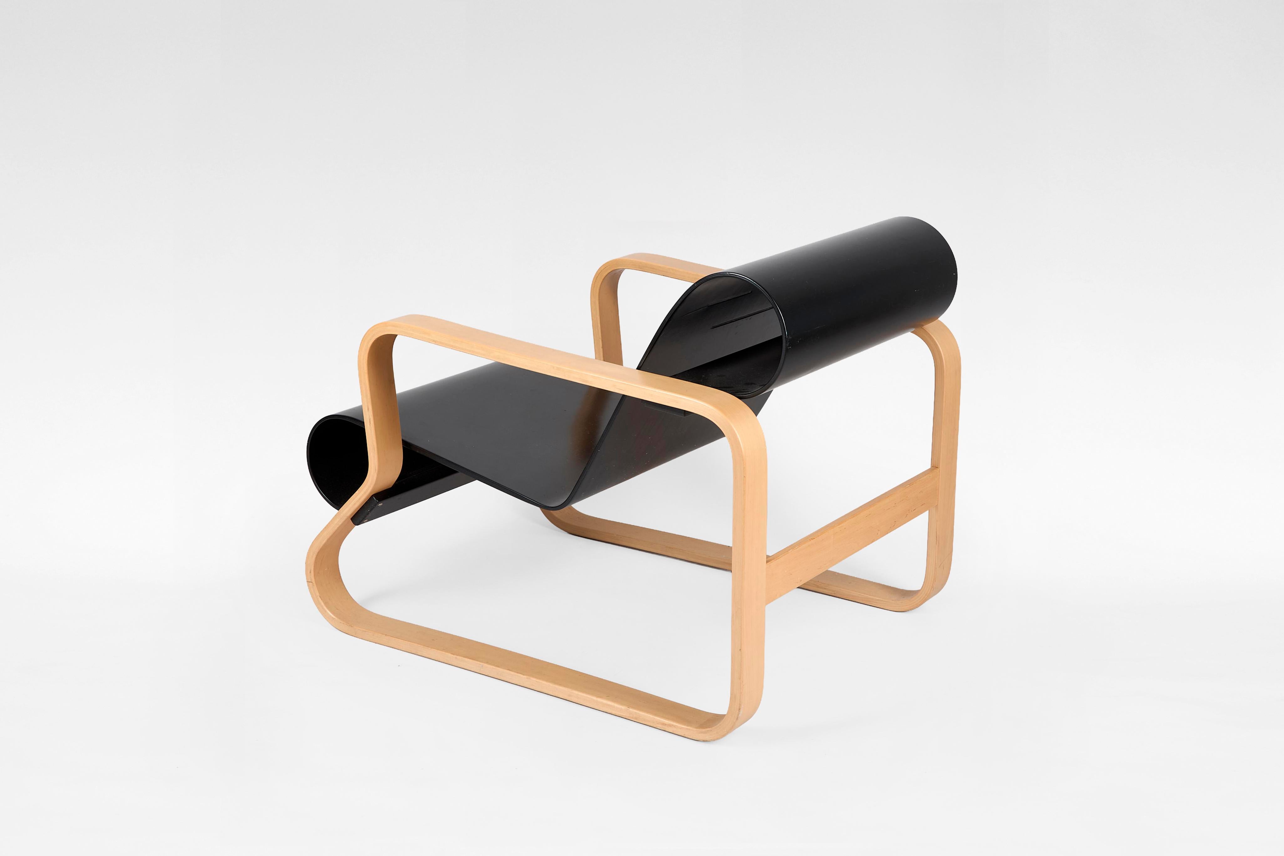 Vintage Plywood Model 41 Paimio Lounge Chair by Alvar Aalto for