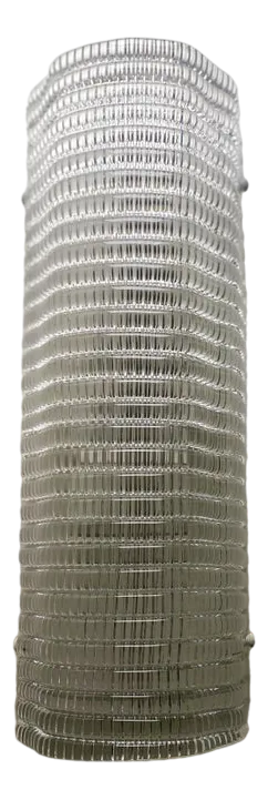 Clear Diamanted Rectangular Murano Glass Wall Sconce by Simoeng
