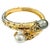 Bochic "Orient" Vintage South Sea Pearl & Sapphire Bangle - 18K Gold & Silver For Sale - Image 15 of 18