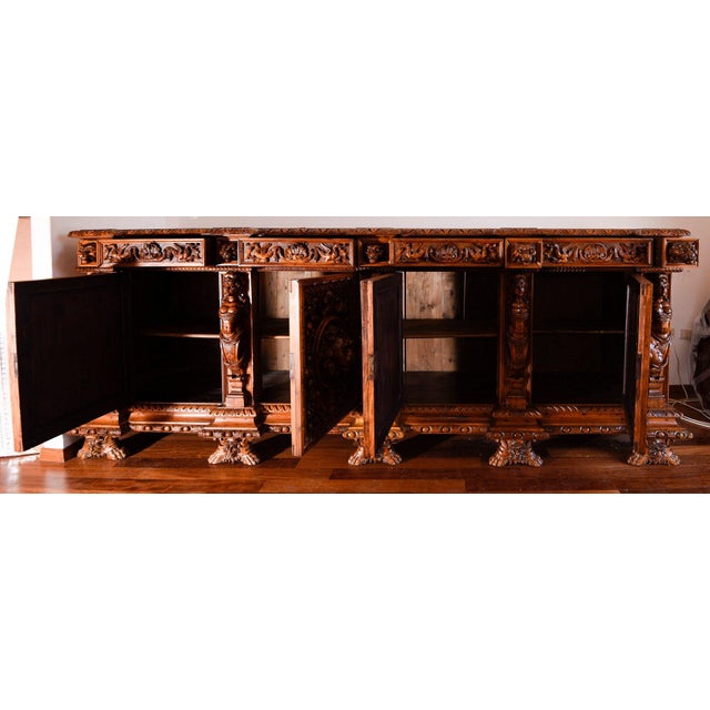 19th Century Carved Sideboard For Sale - Image 5 of 18
