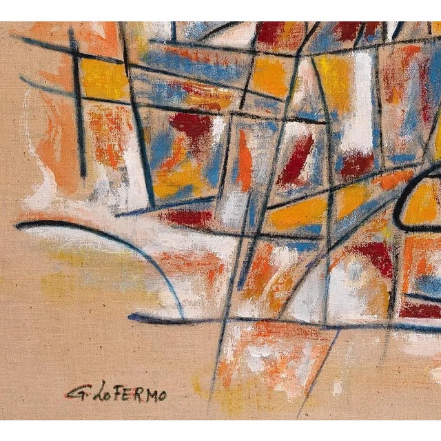 Reticulum is an original artwork realized by Giorgio Lo Fermo (b. 1947) in 2020. Oil on canvas. Hand signed and dated by...