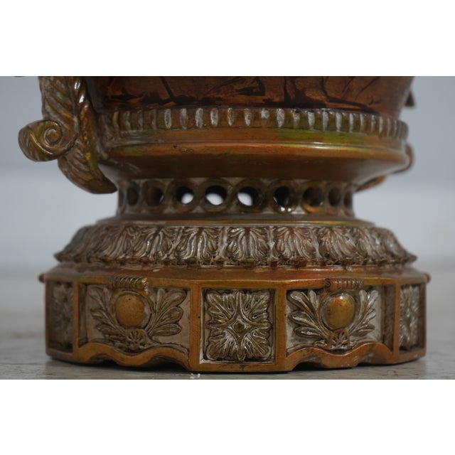 1990s Pair Chinese Style Lidded Decorative Urns For Sale In Philadelphia - Image 6 of 15