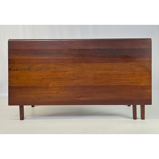 Traditional Vintage Federal Style Mahogany Drop-Leaf Dining Table For Sale - Image 3 of 16