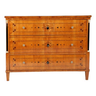 Early Biedermeier Inlaid Cherrywood Chest of Drawers, 1815 For Sale