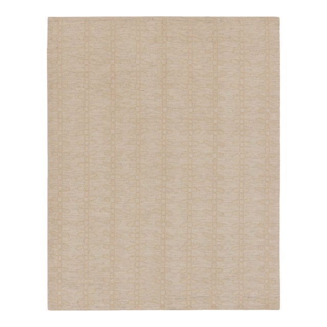 Contemporary Scandinavian Style Geometric Wool Rug, by Rug & Kilim, India For Sale