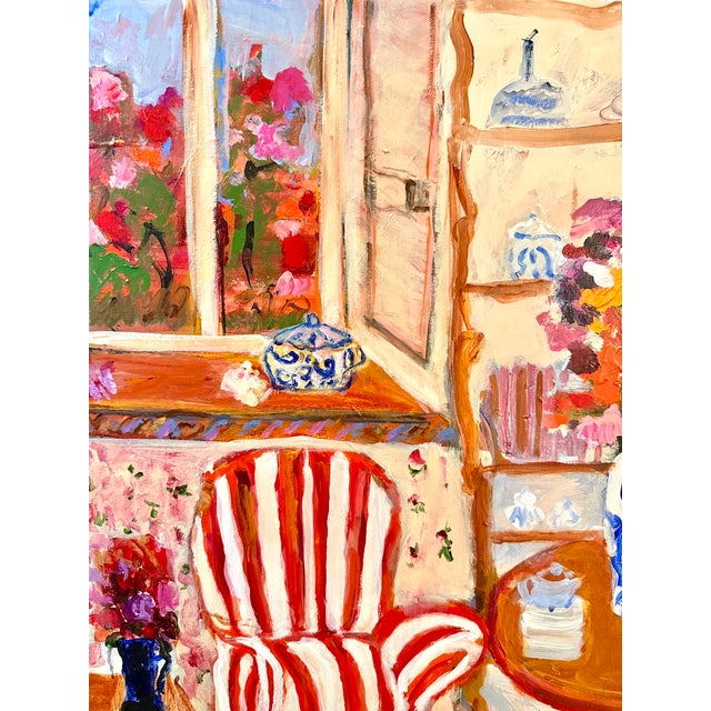 Somewhere in Provence Interior Acrylic on Canvas Painting, Awarded Best in Show in the West Hartford Art Leagues Juried Show Sept.14th-Oct.12th For Sale